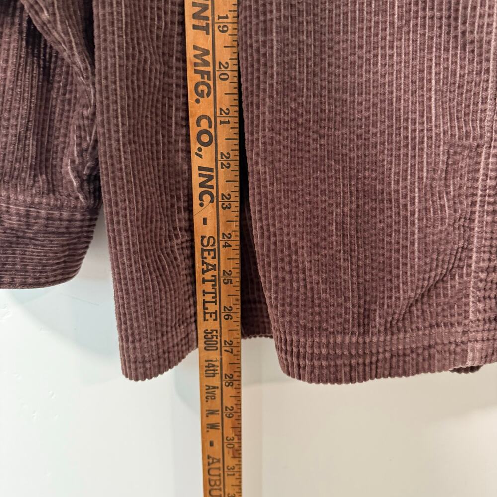 L.L. Bean Women's Comfort Corduroy Relaxed Shirt Brown Shacket Casual Large - Picture 6 of 6
